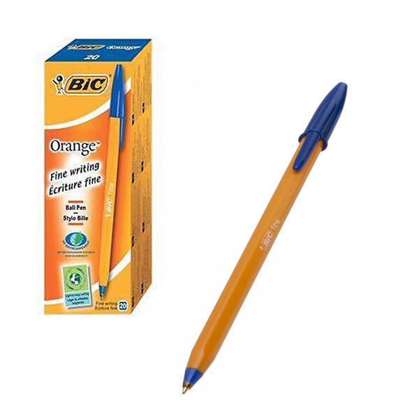 BIC Orange Fine Blue Stick ballpoint pen 20 pc(s)