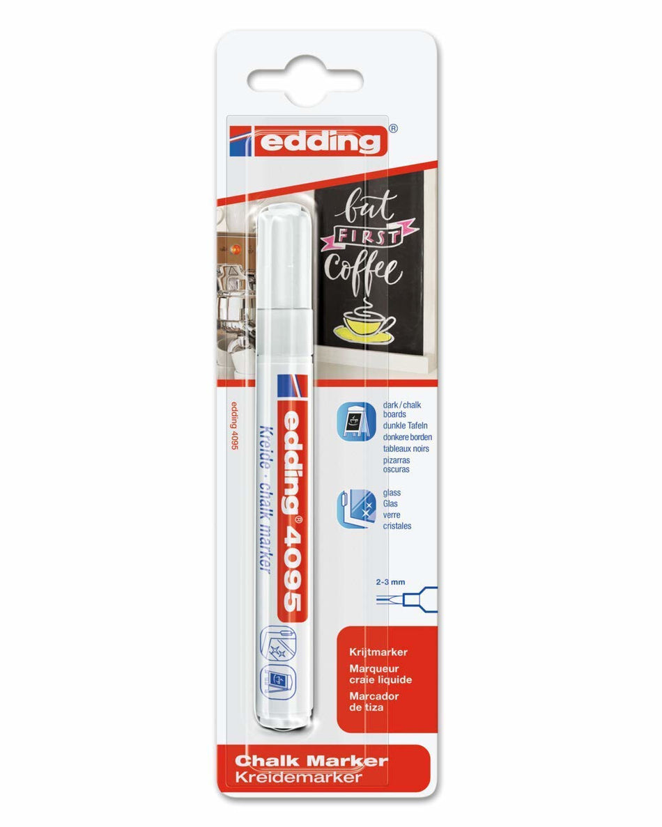 Edding 4095 chalk marker Bullet White 1 pc(s)