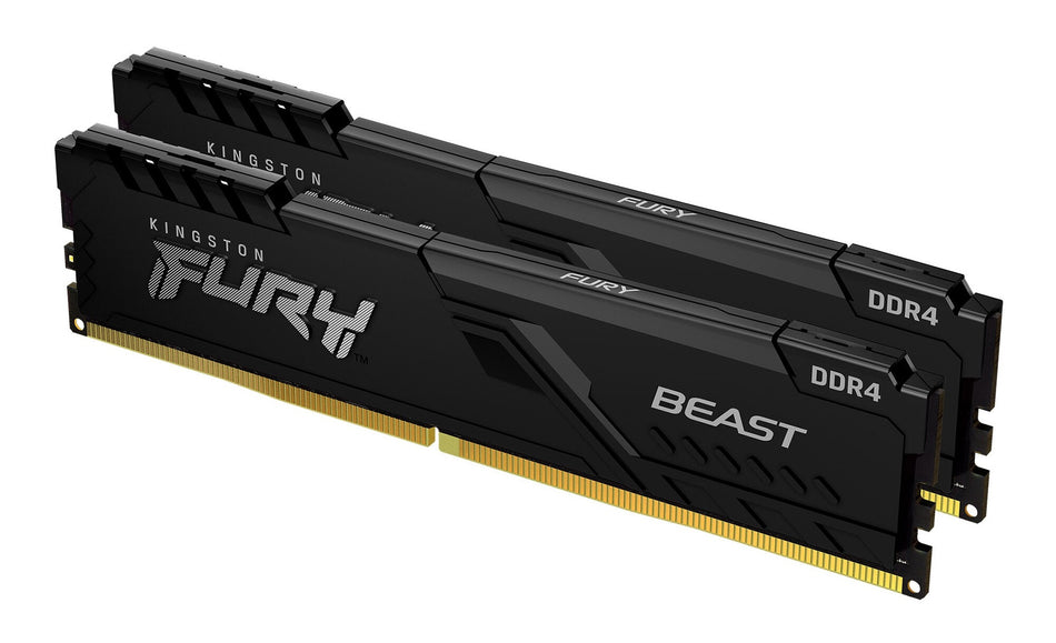 Kingston Technology FURY Beast 32GB 3200MT/s DDR4 CL16 DIMM (Kit of 2) Black