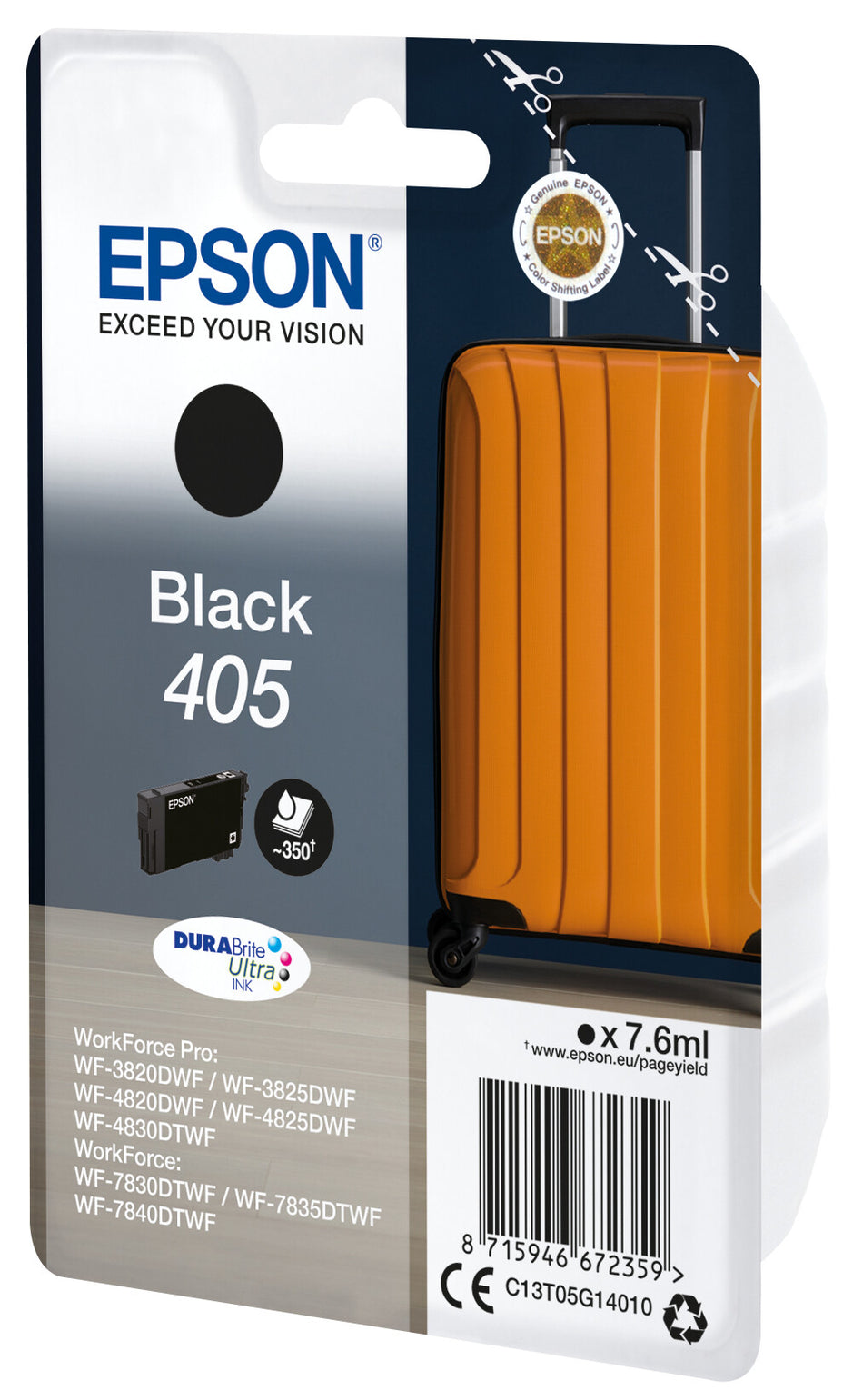 Epson 405 DURABrite Ultra Ink ink cartridge 1 pc(s) Original Standard Yield Black