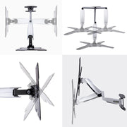 StarTech.com VESA TV Wall Mount, Adjustable Full Motion TV Wall Mount For 23"-55" Displays, Slim TV Mounting Bracket Supports 66lb (30kg), Extendable/Tilting/Swivel TV Wall Mount