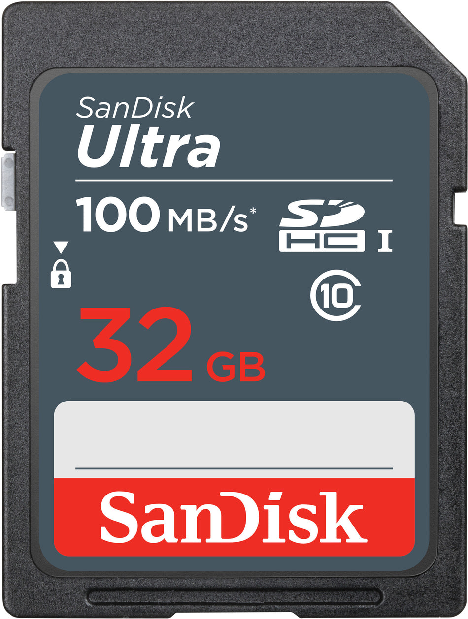 SanDisk Ultra 32GB SDHC Mem Card 100MB/s UHS-I Class 10