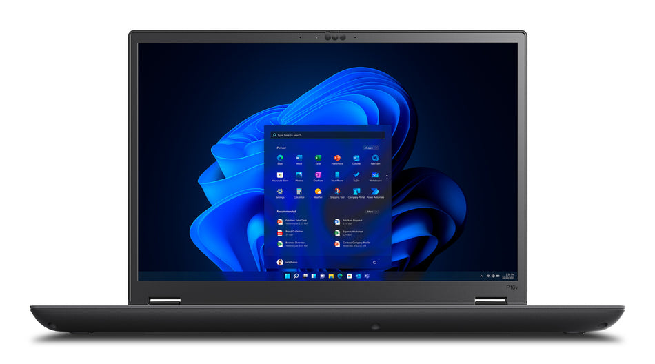 Lenovo ThinkPad P16v Gen 2 (Intel) Intel Core Ultra 7 155H Mobile workstation 40.6 cm (16") WUXGA 32 GB DDR5-SDRAM 1 TB SSD NVIDIA RTX 1000 Ada Wi-Fi 6E (802.11ax) Windows 11 Pro UK English Black