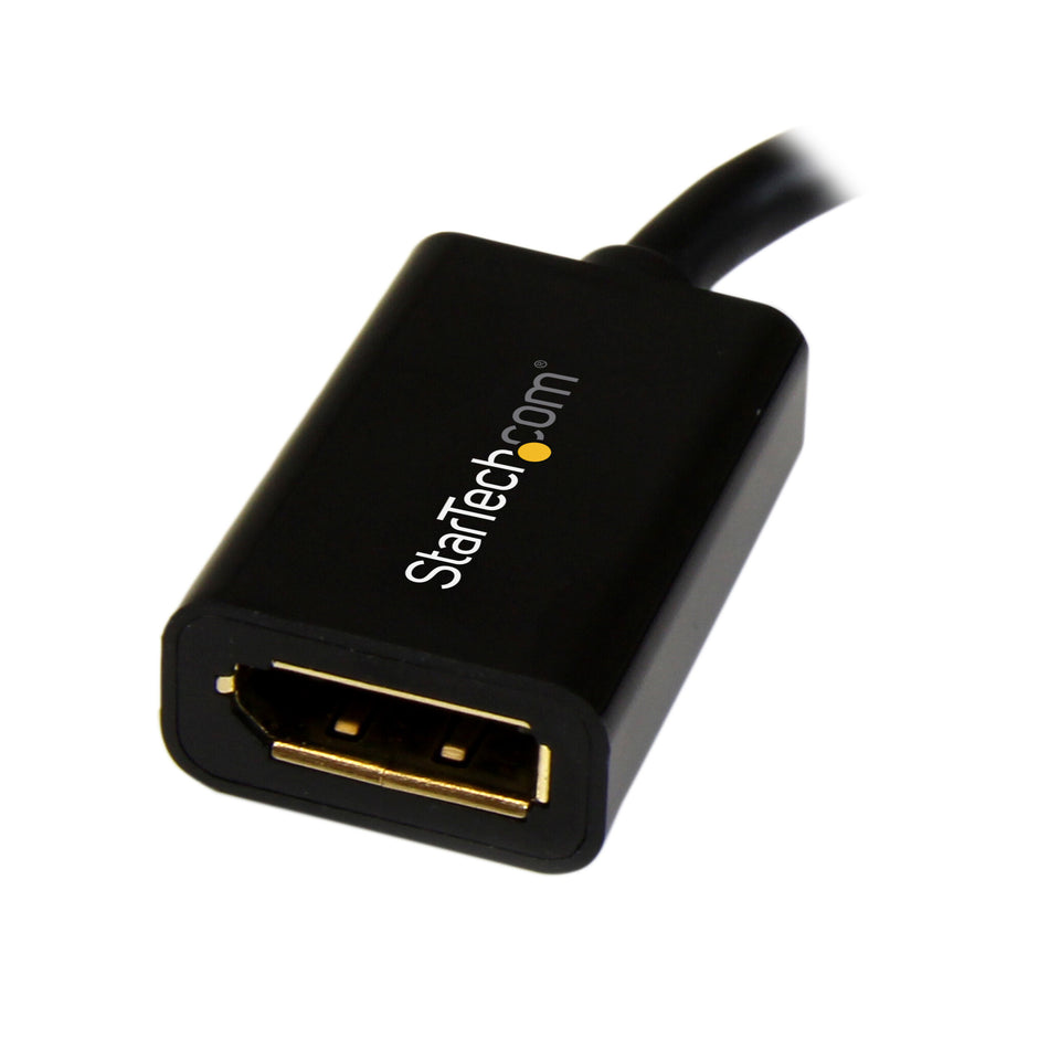 StarTech.com Mini DisplayPort to DisplayPort Adapter - 4K x 2K UHD Video - Mini DP to DP Converter - Mini DisplayPort to DisplayPort 1.2 Adapter - mDP PC/Computer to DP Monitor/Display