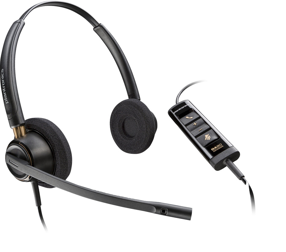 POLY EncorePro 525 Microsoft Teams Certified Stereo with USB-A Headset