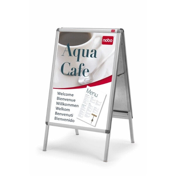 Nobo Premium Plus 70x100cm A-Board Sign Holder with Snap Frame