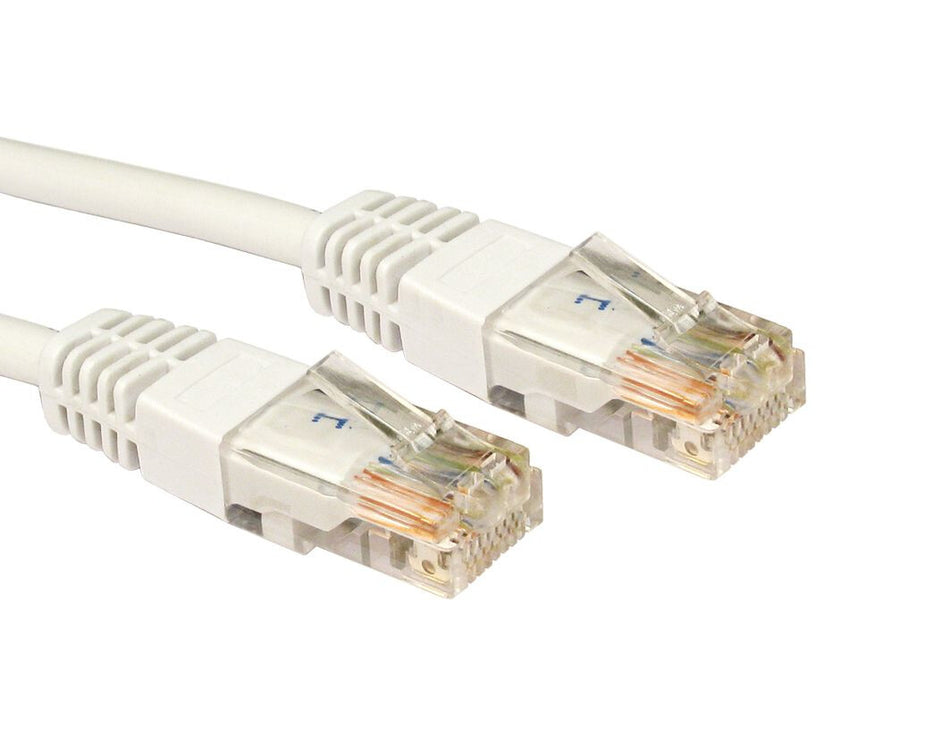 Cables Direct Cat5e Patch Cable networking cable White 25 m U/UTP (UTP)