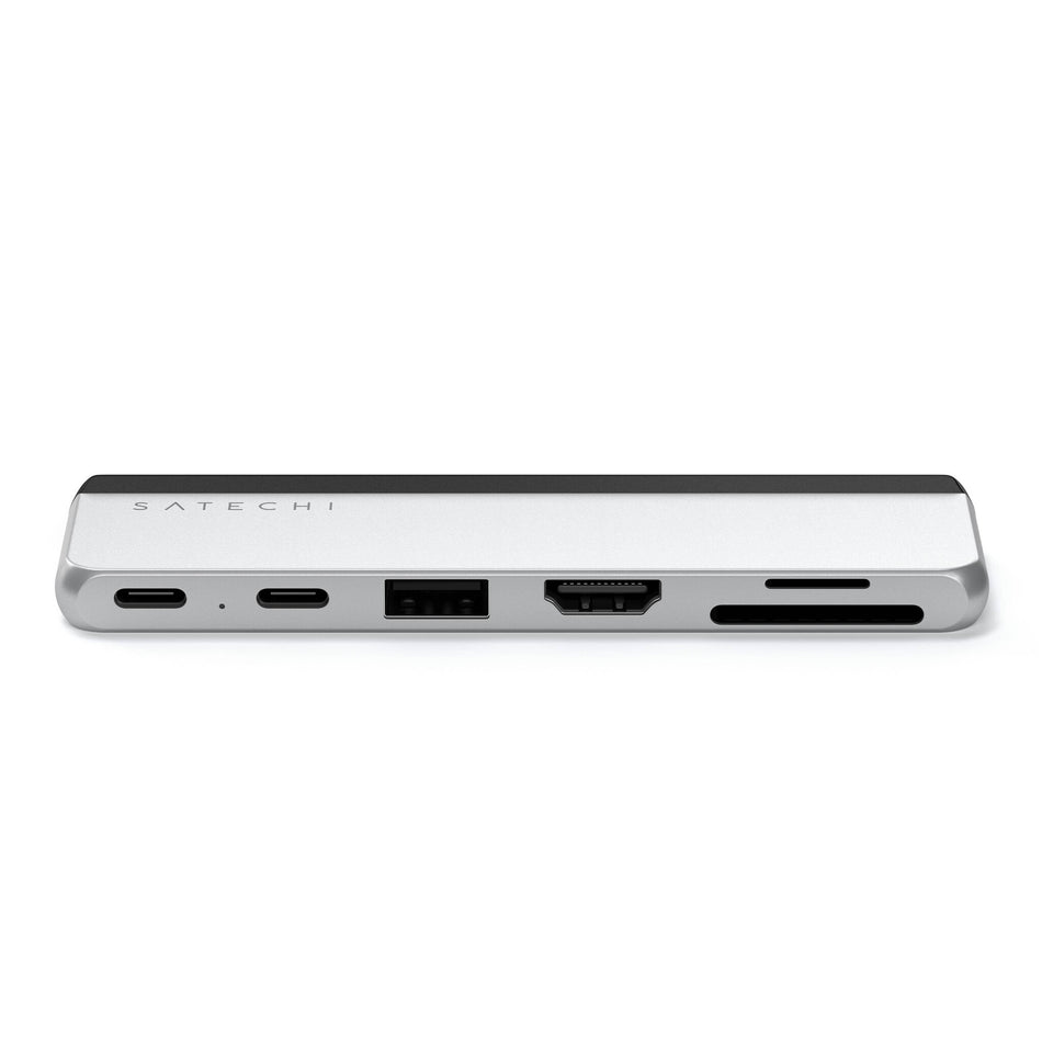 Satechi ST-HSP9P laptop dock/port replicator Docking USB 3.2 Gen 2 (3.1 Gen 2) Type-C Silver