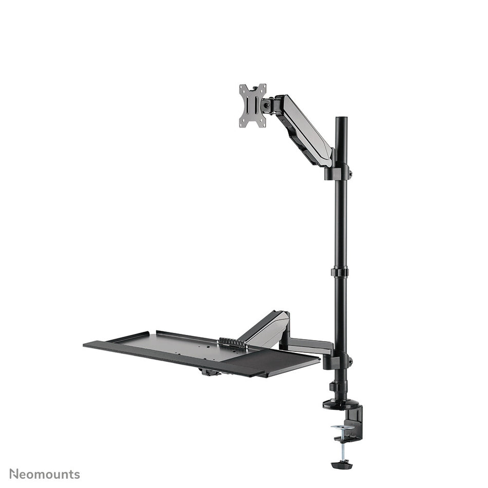 Neomounts desk mounted sit-stand workstation