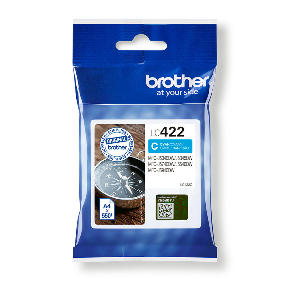 Brother LC422C ink cartridge 1 pc(s) Original Cyan