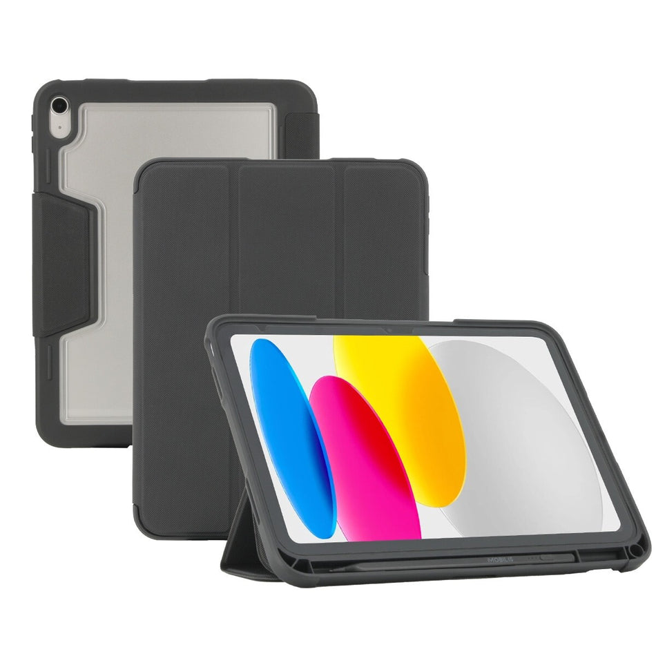 Mobilis 062006 tablet case 27.9 cm (11") Flip case Black, Transparent