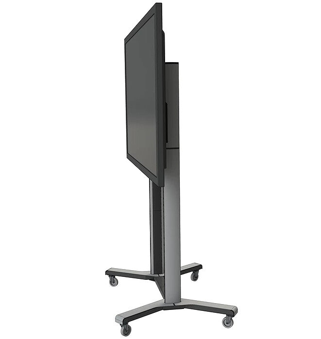 PMV PMVTROLLEYXXL monitor mount / stand 2.54 m (100") Floor Black, Silver