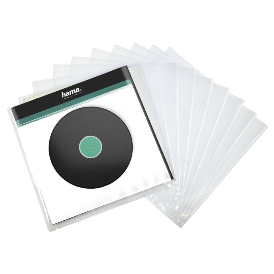 Hama 00181430 storage media case Microgroove record case Transparent