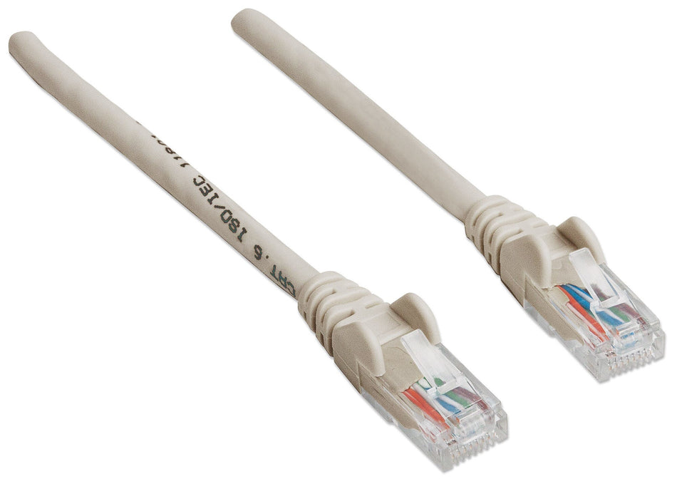 Intellinet Network Patch Cable, Cat6, 20m, Grey, CCA, U/UTP, PVC, RJ45, Gold Plated Contacts, Snagless, Booted, Lifetime Warranty, Polybag