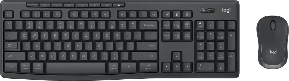 Logitech MK370 Combo for Business keyboard Mouse included Office RF Wireless + Bluetooth QWERTY UK International Graphite