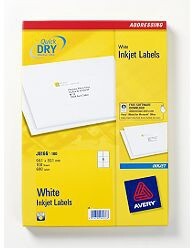 Avery Inkjet Addressing Labels White