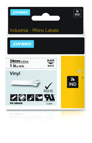 DYMO IND Vinyl Labels