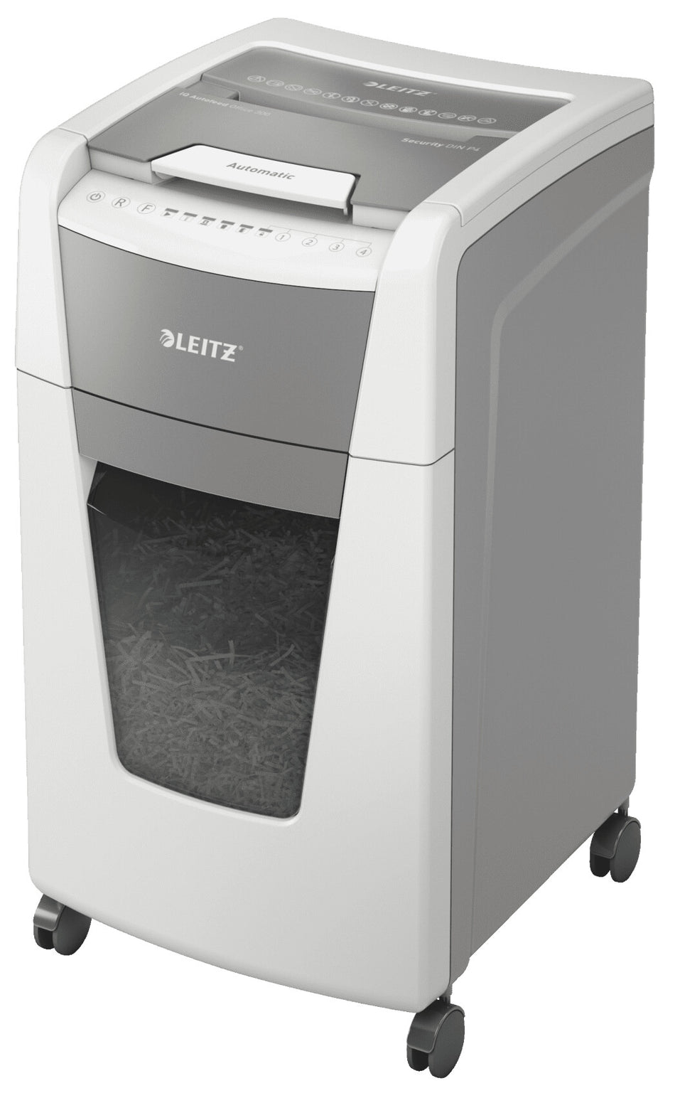 Leitz P4 60L paper shredder Cross shredding 55 dB 23 cm Black, Silver, White