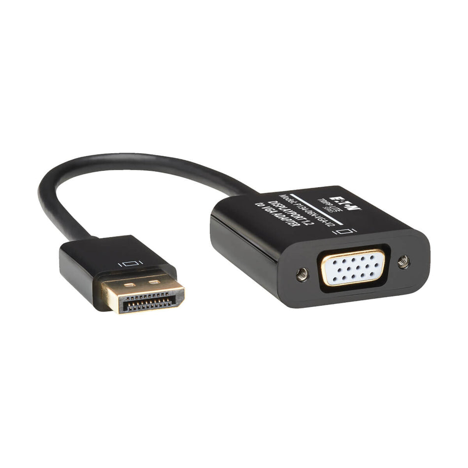 Tripp Lite P134-06N-VGA-V2 DisplayPort to VGA Active Adapter Video Converter , DP ver 1.2 (M/F), 6-in. (15.24 cm)