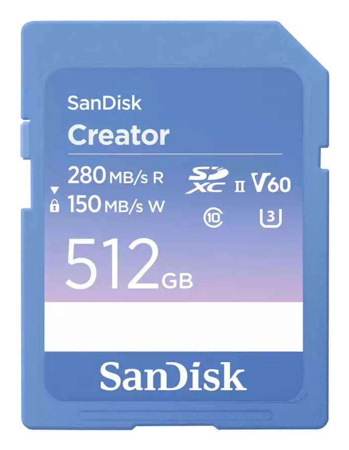 SanDisk Creator 512 GB SDXC UHS-II Class 10