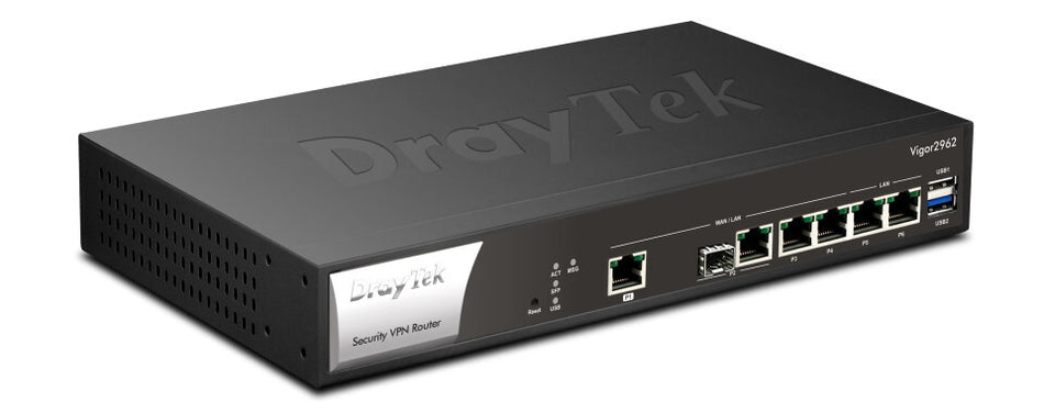 DrayTek Vigor 2962 wired router 2.5 Gigabit Ethernet Black, White