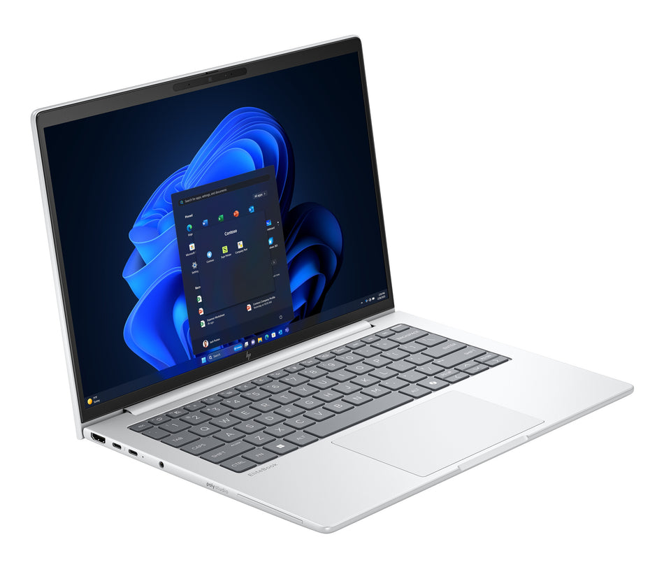 HP EliteBook 8 G1i 14 inch Notebook AI PC Wolf Pro Security Edition Intel Core Ultra 7 255U Laptop 35.6 cm (14") WUXGA 16 GB DDR5-SDRAM 512 GB SSD Wi-Fi 6E (802.11ax) Windows 11 Pro Silver