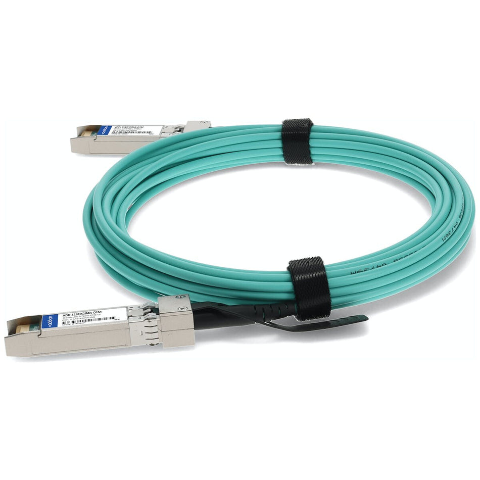 AddOn Networks ADD-S28CIS28IN-O1M InfiniBand/fibre optic cable 1 m SFP28 AOC Aqua colour