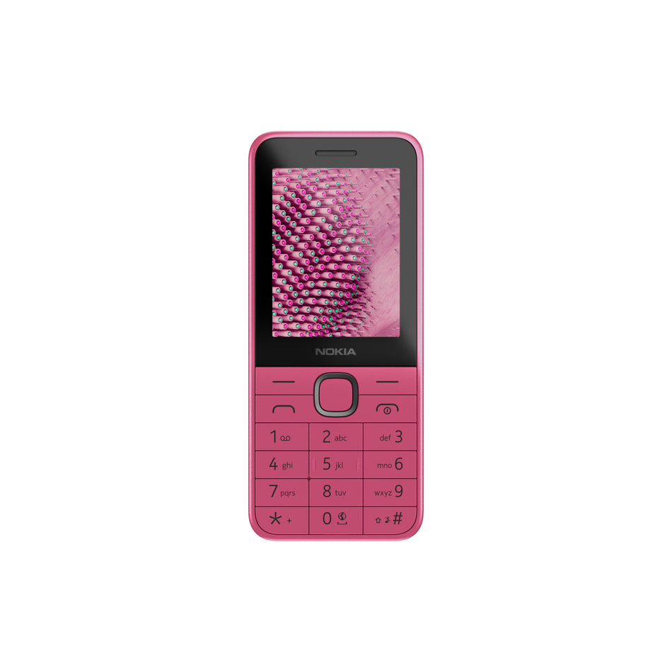 Nokia 225 (2024) - 4G, VoLTE, 2,4", 0,3MP, 64MB/128MB Pink