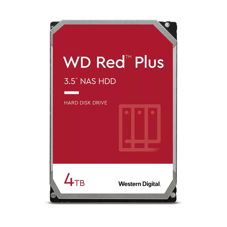 Western Digital Red Plus WD40EFPX internal hard drive 4 TB 5400 RPM 256 MB 3.5" Serial ATA III