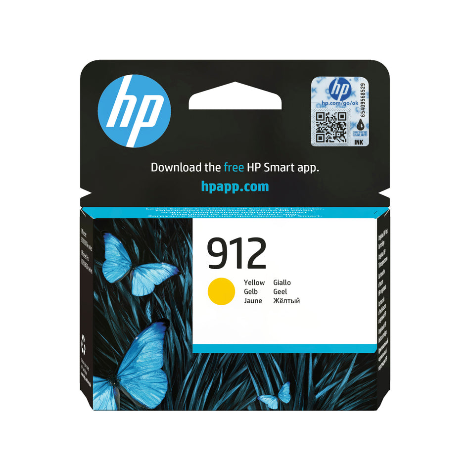 HP 912 Yellow Original Ink Cartridge