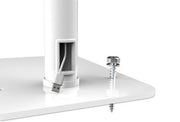 Manhattan Desktop Kiosk Stand (Anti theft) for Tablet and iPad, Universal, 360° Rotation, Tilt +20° to -110°, White, Lockable, Countertop Holder for 7.9" to 11" Tablets, Extendable clamps: height 200 to 246mm/width 129 to 181mm, Lifetime warranty
