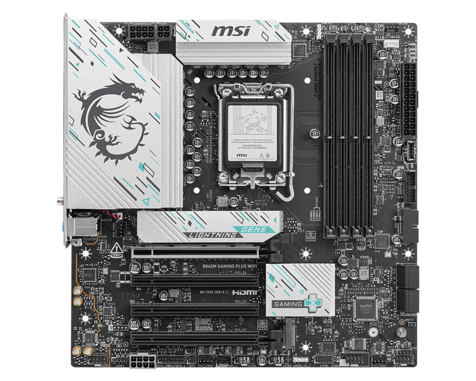 MSI B860M GAMING PLUS WIFI motherboard Intel B860 LGA 1851 (Socket V1) micro ATX