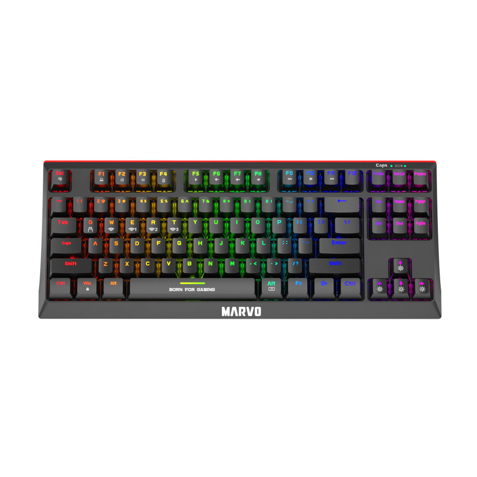 Marvo KG953W-UK keyboard Gaming USB + Bluetooth QWERTY UK English Black