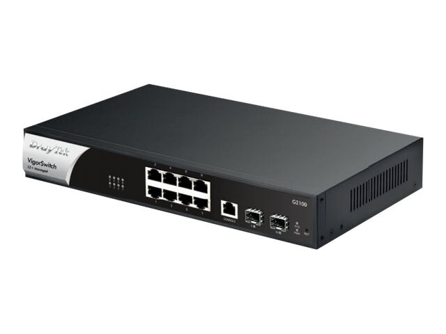 DrayTek VigorSwitch G2100 Managed L2+ Gigabit Ethernet (10/100/1000) 1U Black