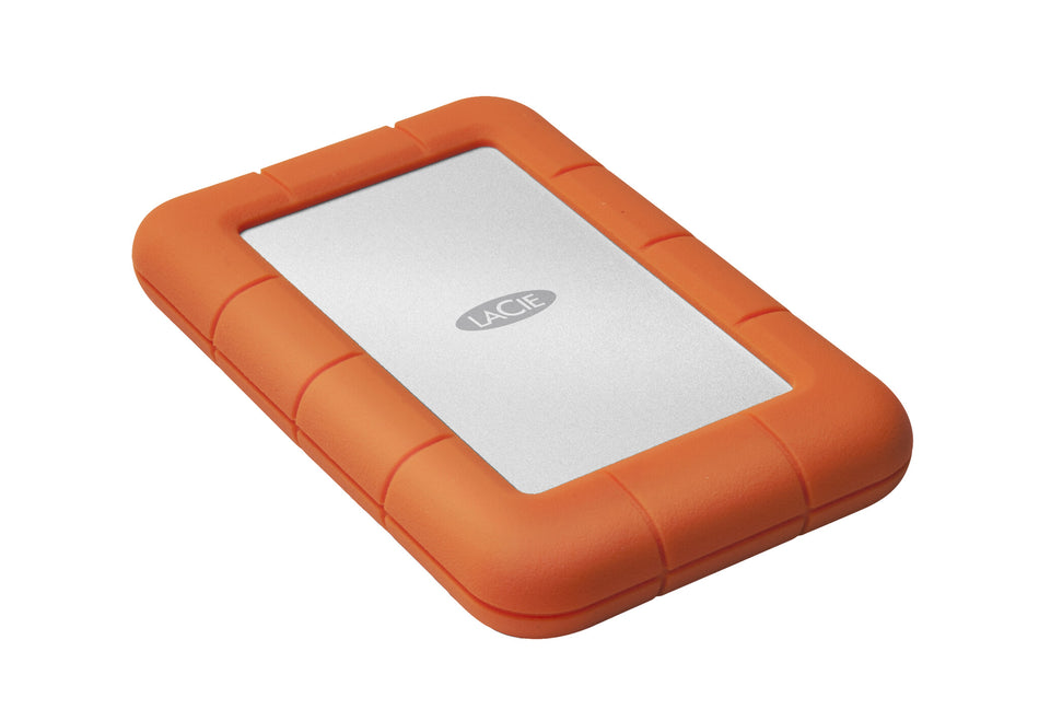 LaCie Rugged Mini external hard drive 1 TB 5400 RPM 2.5" Micro-USB B 3.2 Gen 1 (3.1 Gen 1) Orange, Silver