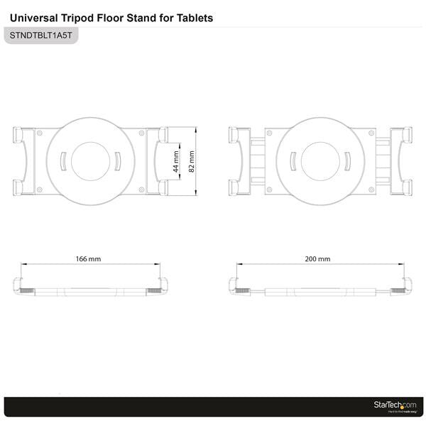 StarTech.com Adjustable Tablet Tripod Stand