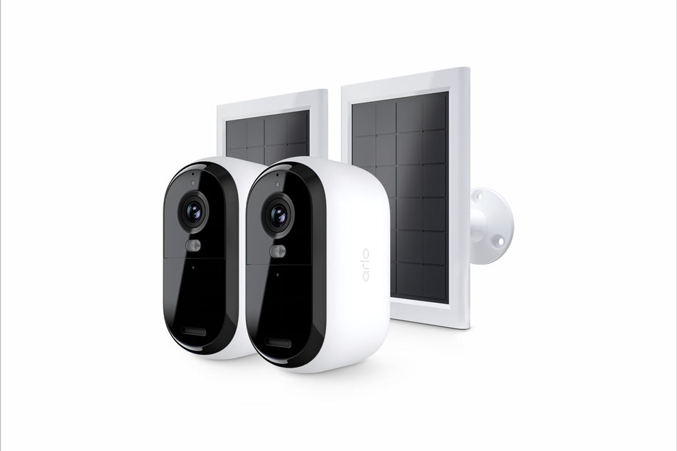 Arlo Essential 3 2K Security Camera, 2-cam with Solar Panel