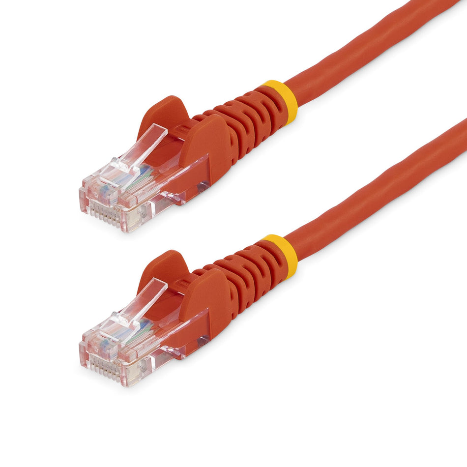 StarTech.com Cat5e Ethernet Patch Cable with Snagless RJ45 Connectors - 0.5 m, Red