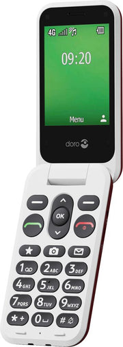 Doro Leva E22 7.11 cm (2.8") 127.8 g Red, White Feature phone