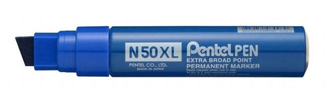 Pentel N50XL permanent marker Chisel tip Blue 6 pc(s)