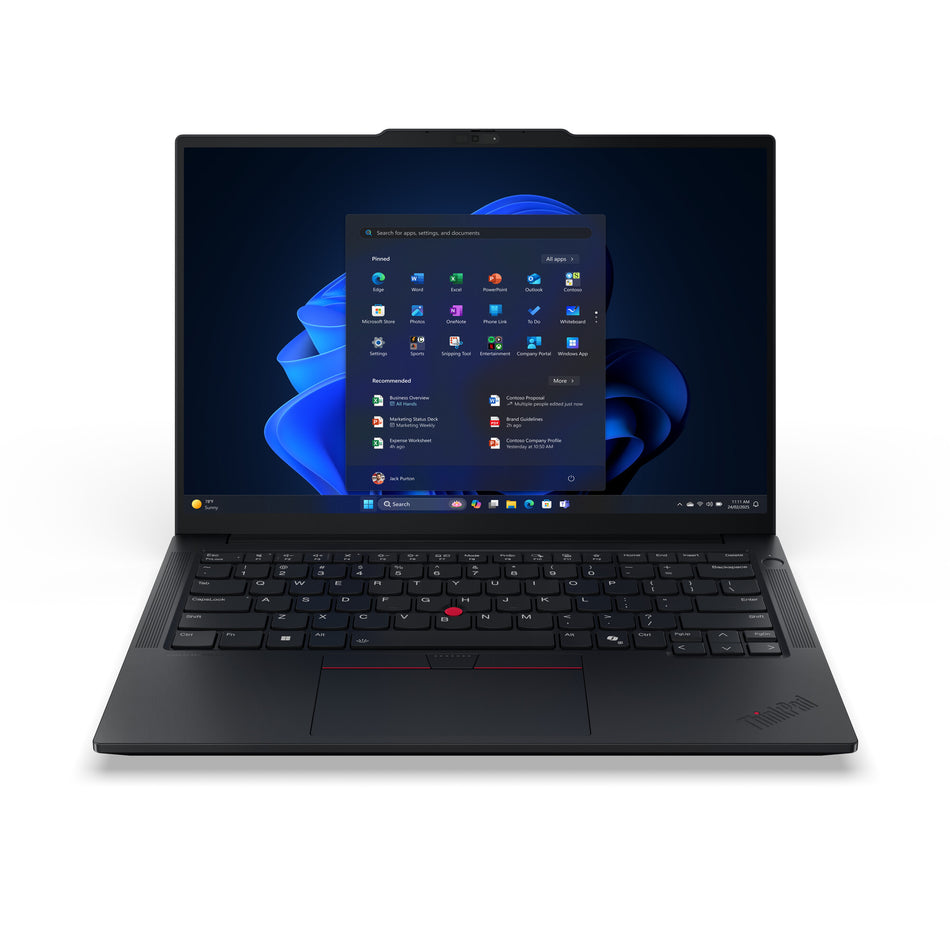 Lenovo ThinkPad E14 Gen 7 (Intel) Intel Core Ultra 7 255H Laptop 35.6 cm (14") WUXGA 16 GB DDR5-SDRAM 512 GB SSD Wi-Fi 6E (802.11ax) Windows 11 Pro UK English Black