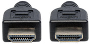Manhattan HDMI 4K@60Hz Cable with Ethernet - CL3 rated, 2m, Suitable for In-Wall use, For ALL 4K & 1080p/HD uses - when upgrading now or have it ready for when you need it, Male to Male, Black, Ultra HD 4k x 2k, Lifetime Warranty, Premium High Speed