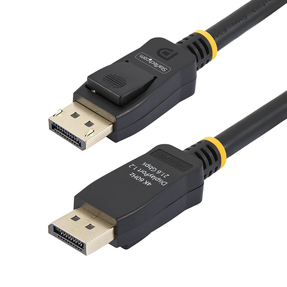 StarTech.com 2m (6.6ft) VESA Certified DisplayPort Cable - 10 Pack - DisplayPort 1.2 Cord with Latches, 4K 60Hz UHD, DP to DP Cable for Monitor, Latching DP Connectors