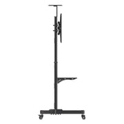 Manhattan Trolley Mount Stand for TV & Monitors, For screens 37" to 65", VESA compatibility: all between 200x200 to 600x400mm - check the dimensions of the four mounting holes on back of screen to ensure it fits, Max 40kg, Black, LFD, Bracket, Lifetime