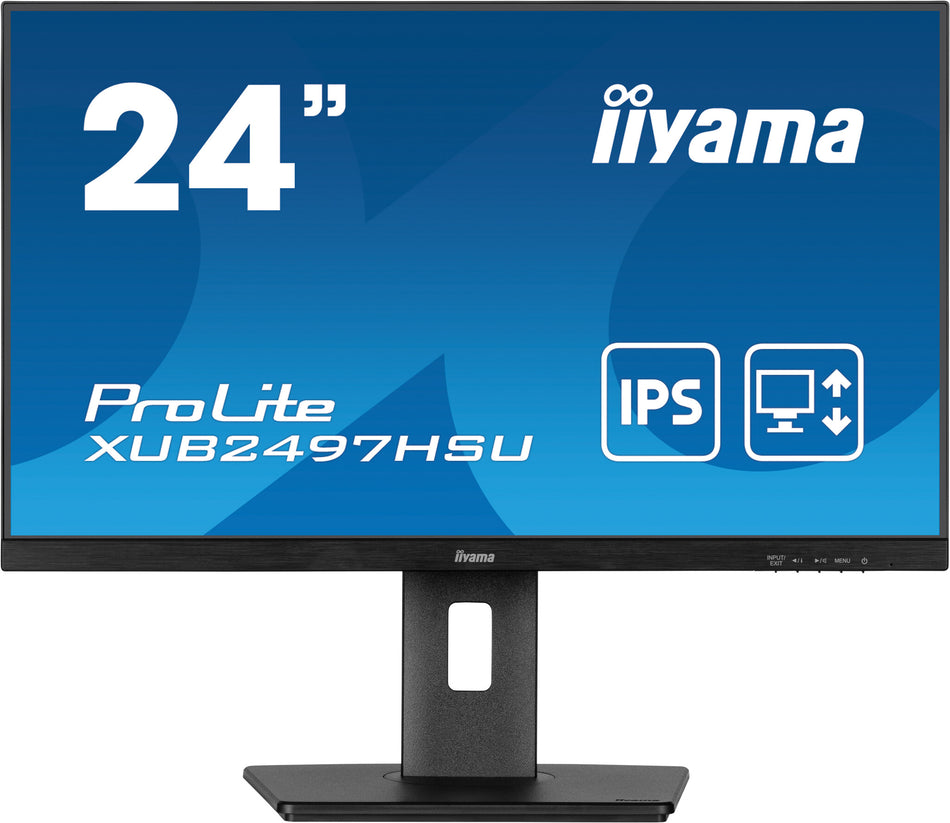iiyama 24” IPS technology panel with height adjustable stand and 100Hz refresh rate