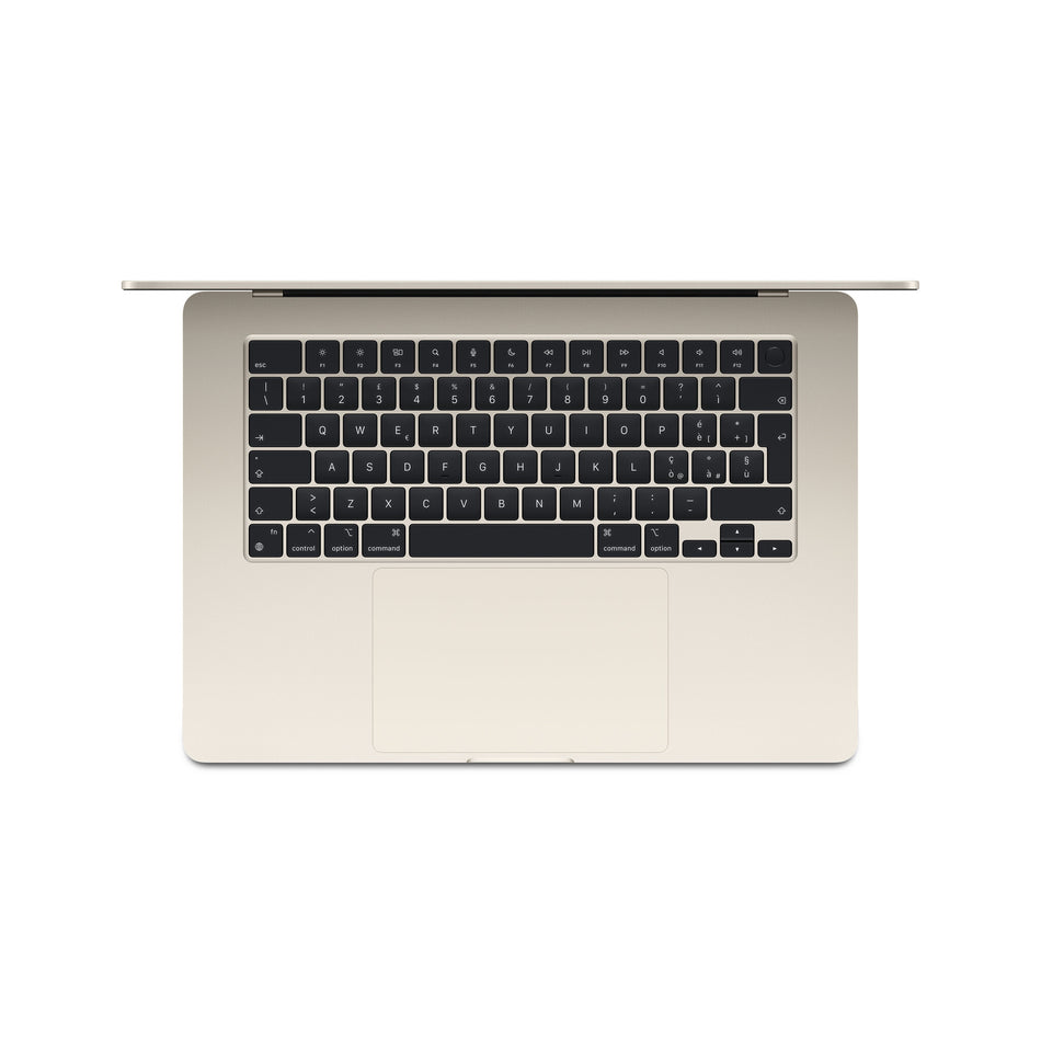 Apple MacBook Air 15-inch : M3 chip with 8-core CPU and 10-core GPU, 16GB, 256GB SSD - Starlight