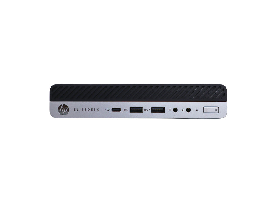 T1A HP EliteDesk 800 G4 Refurbished Intel® Core™ i5 i5-8500T 8 GB DDR4-SDRAM 256 GB SSD Windows 10 Pro MFF PC Black, Silver