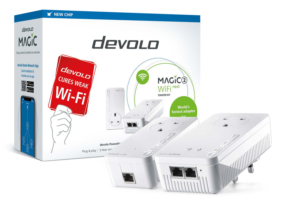 Devolo Magic 2 WiFi next 2400 Mbit/s Ethernet LAN Wi-Fi White