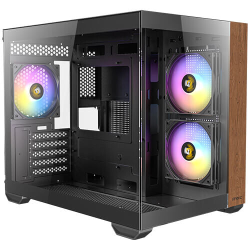 Antec CX600M Midi Tower Black, Wood