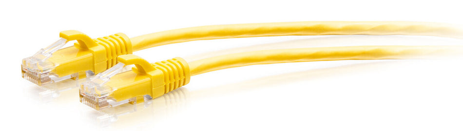 C2G 0.9m Cat6a Snagless Unshielded (UTP) Slim Ethernet Patch Cable - Yellow